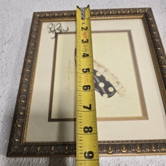 Art Print of Painting Victorian Shoe by Sandy Clough Matted Framed 7.75 x 8.75 - Picture 8 of 8